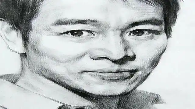 向功夫巨星李连杰致敬手绘素描李连杰手绘素描头像教程系列