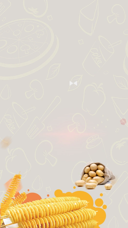 薯片旋风休闲食品零食h5背景素材