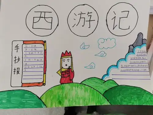 思源实验学校五(3)班语文活动纪实———《西游记》手抄报作品展