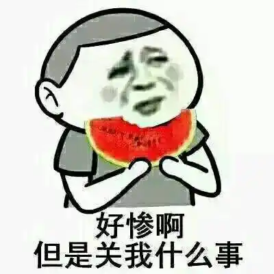 好惨啊,但是关我什么事!(安静吃西瓜)表情包 - 表情图