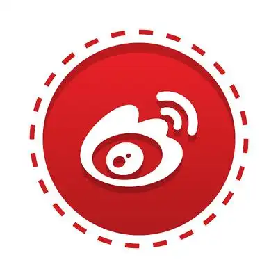新浪微博红色矢量图标logo