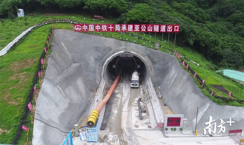 赣深高铁东莞段隧道全部贯通即将全面进入铺轨阶段