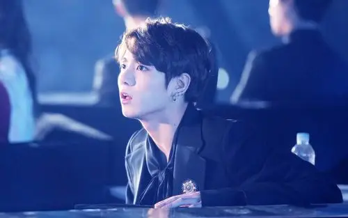 【防弹少年团】【田柾国】161226 sbs歌谣大战 认真看表演的弟弟反应