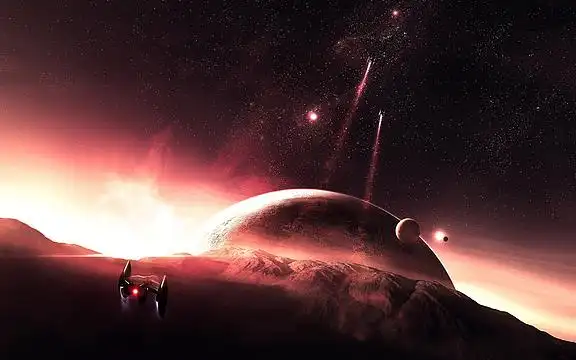 星球,酷炫,海报jpg星球大战宇宙战机png探索未来科技创意背景素材psd