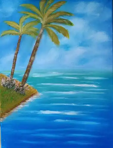 油画入门@空谷幽兰