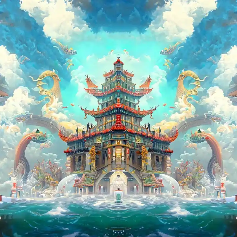 上古十大神宫——东海龙宫 传闻东海上有一座仙山,东海龙宫的名气