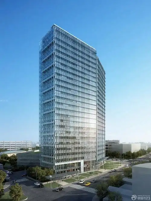 2015高层写字楼外观设计图_装修123效果图