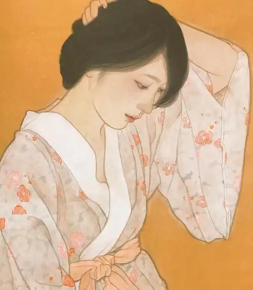日本画家大竹彩奈极富美感的女性人物画