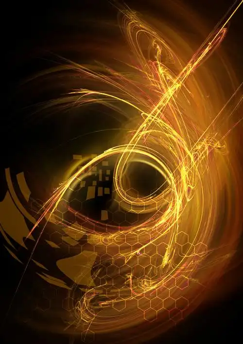 金色炫幻灿烂光芒背景