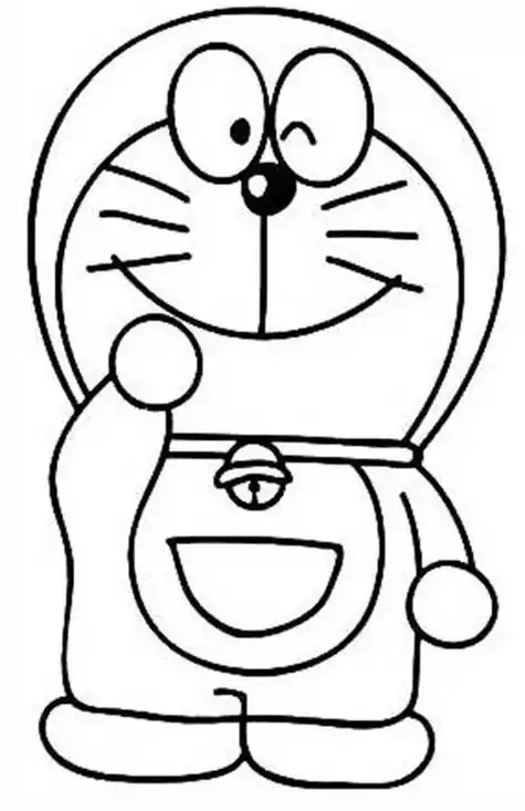 哆啦a梦的简笔画哆啦a梦的画法