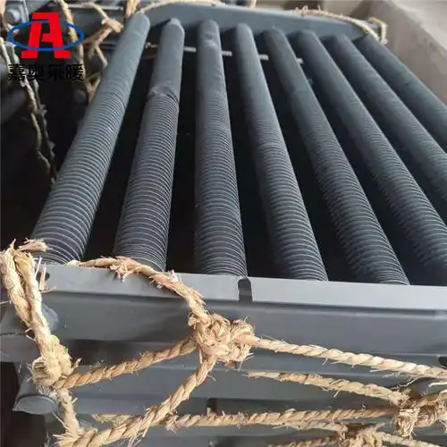铝管翅片换热器 养殖散热器螺旋换热器 铝板翅式换热器-嘉奥采暖