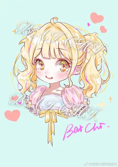 90后绘师|可爱的q版头像和lolita裙