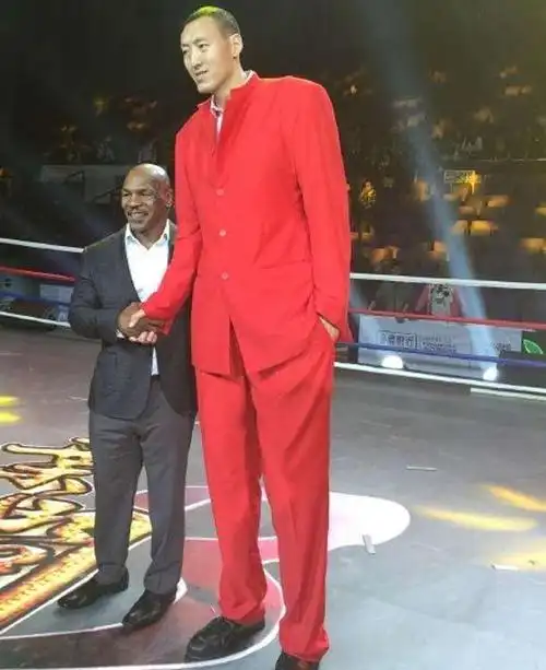 泰森与球员站一起会怎样詹姆斯让他成路人遇奥尼尔变成小胖子