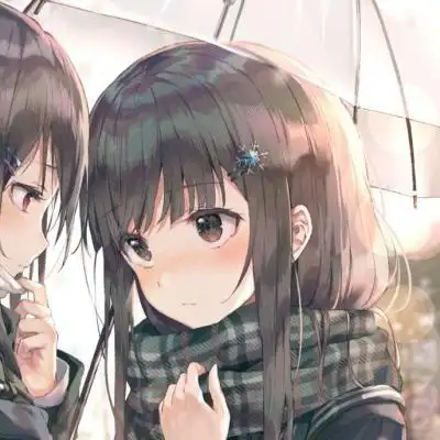 动漫头像闺蜜一对 最难找的闺蜜头像二人一人一半 - qq动漫头像 - 520