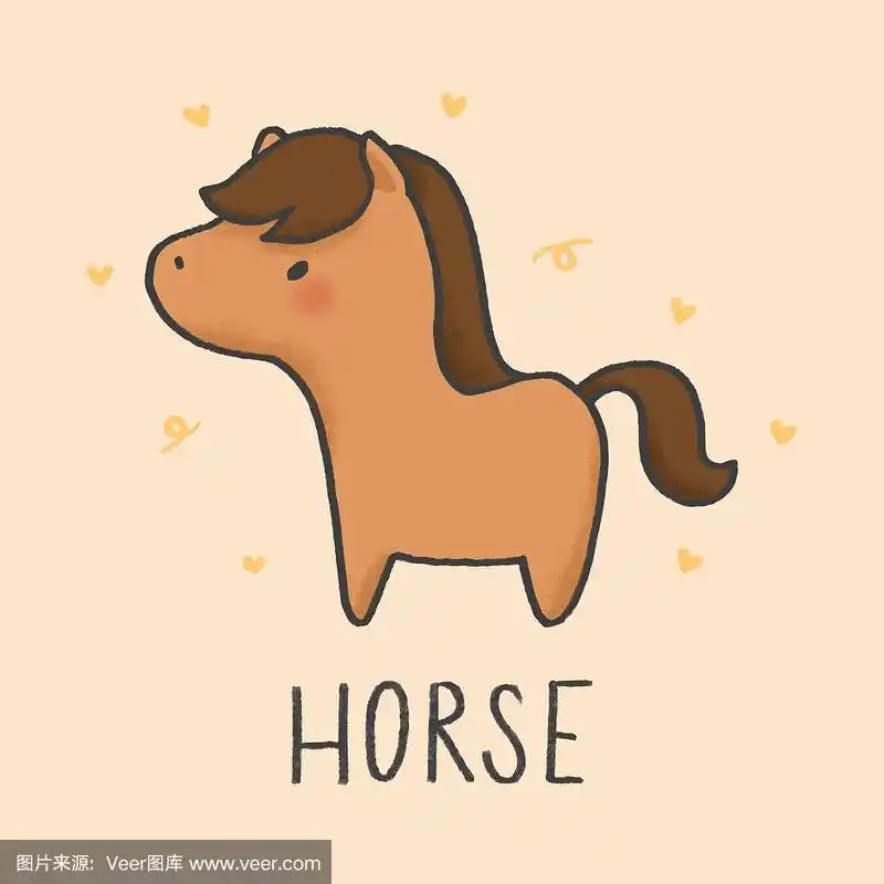 可爱的马卡通手绘风格