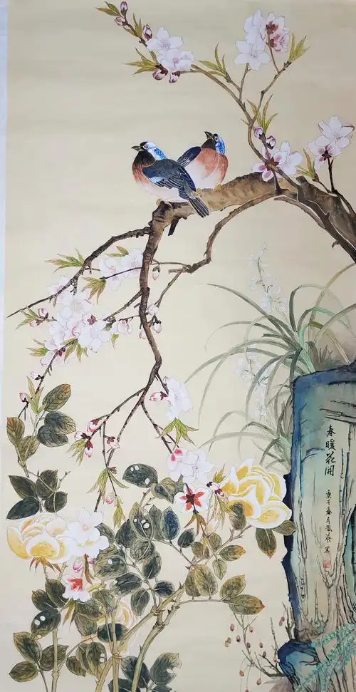 77:马凤英会员创作的花鸟画