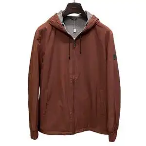 t.dupont都彭红铜色连帽休闲夹克外套秋冬 男装