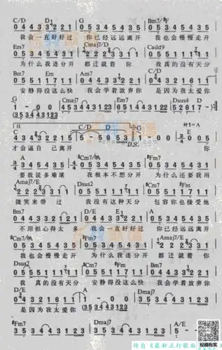 周杰伦安静乐谱及歌词