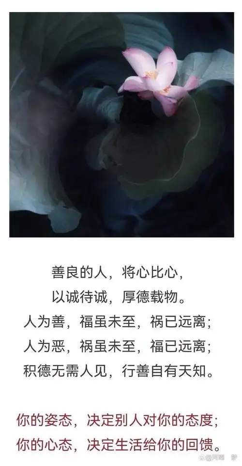 善良做人心安一生精辟