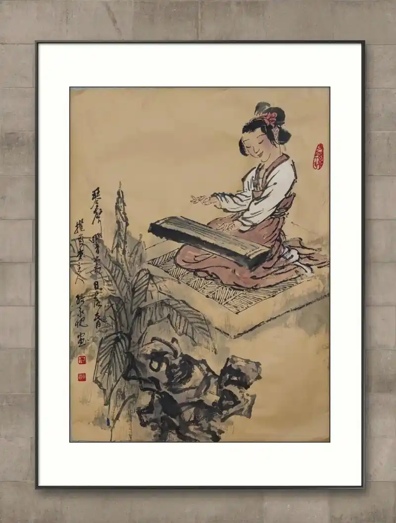 水墨写意 #写意仕女#中国画#手绘#文化传承 - 抖音