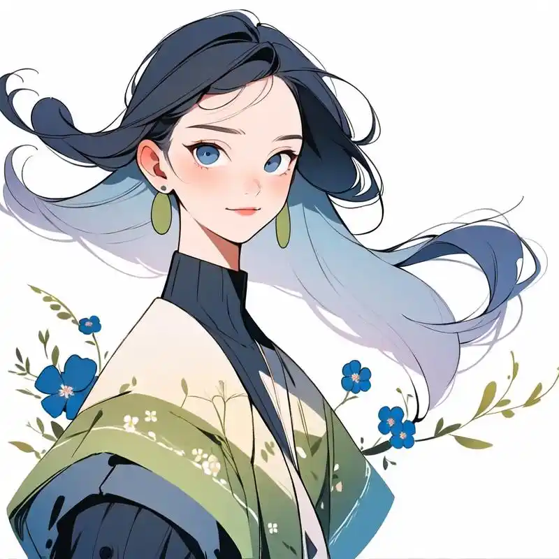 文艺气质女头,极简风插画96 探索不一样的自己,从这些极简扁平风的