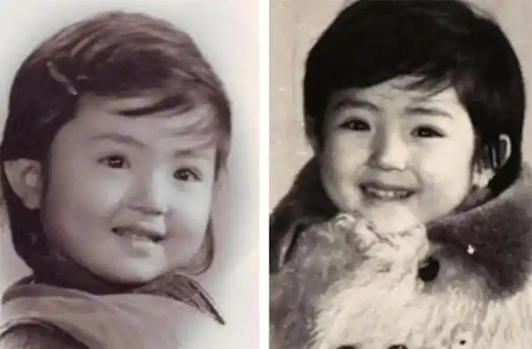 刘诗诗 光这两张儿时旧照来看,你可能猜不到这个看上去质朴又单纯的