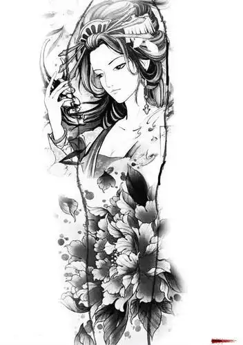 九素刺青纹身手稿第16期花臂手稿素材