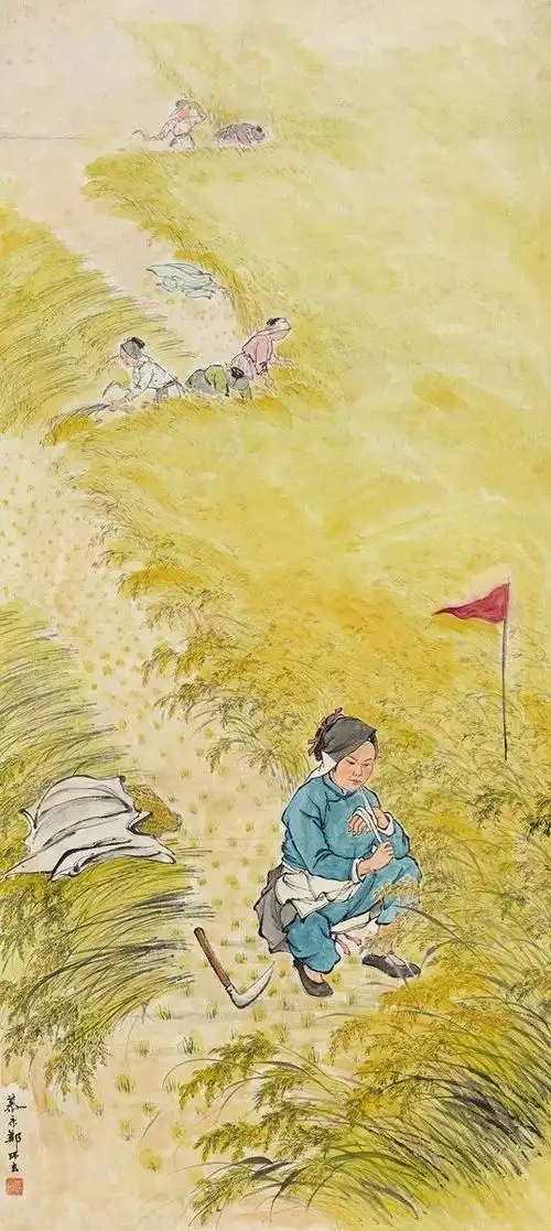 大丰收图,纪念水稻之父"袁隆平"!