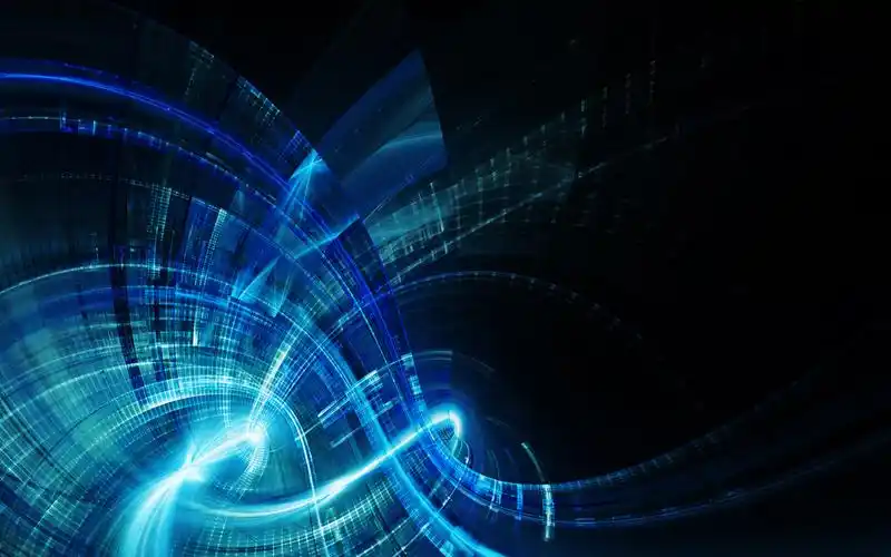 蓝色炫彩抽象,高清图片,电脑桌面-壁纸族