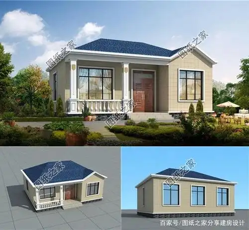 农村三室一厅一厨一卫平房图,简单实用,农村建房要这样建