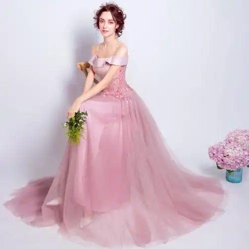 图库 结婚粉色礼服