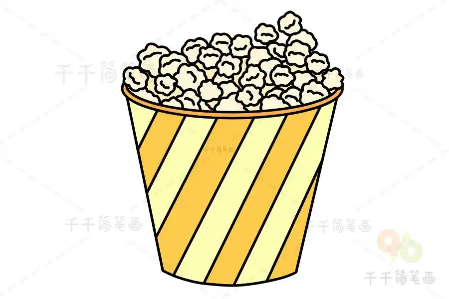 教你画爆米花简笔画