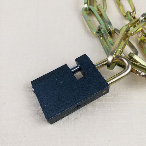 电动车链条锁 铁链锁 加粗摩托车铁链锁 加长铁链锁