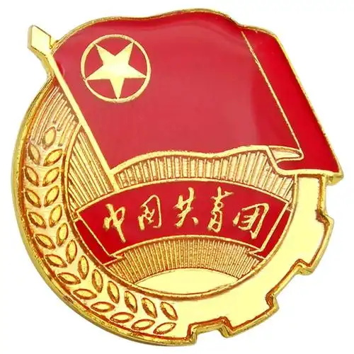 团徽共青团胸针磁吸标准型2023新款团员徽章别针蝴蝶扣收纳盒批发