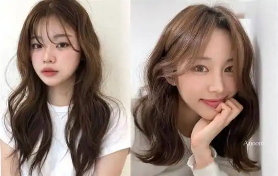 黄肤色染什么发色好看 琥珀棕焦糖红棕素颜也显白_奶茶_女孩_四大