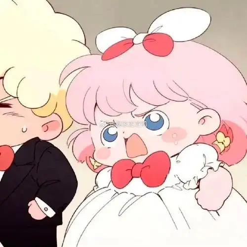 无水印头像册超话可爱卡通情侣头像超话#动漫情侣头像##单人情侣头像