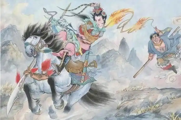 封神:邓婵玉骑马登场的镜头,英气飒爽的姿态惊艳了不少观众_腾讯新闻