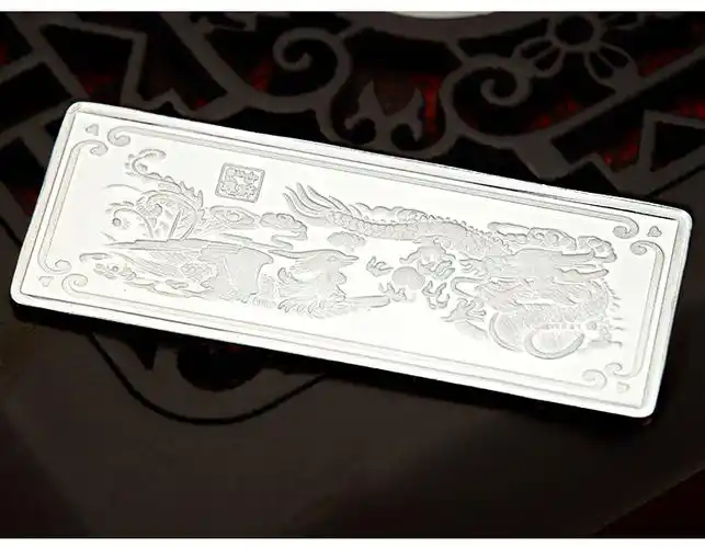 顺庆银楼投资银条s999足银实心银砖白银原料投资收藏品节日礼物999银