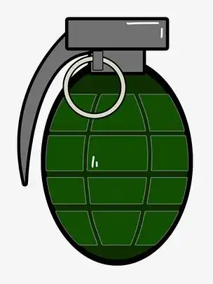 卡通绿色手榴弹