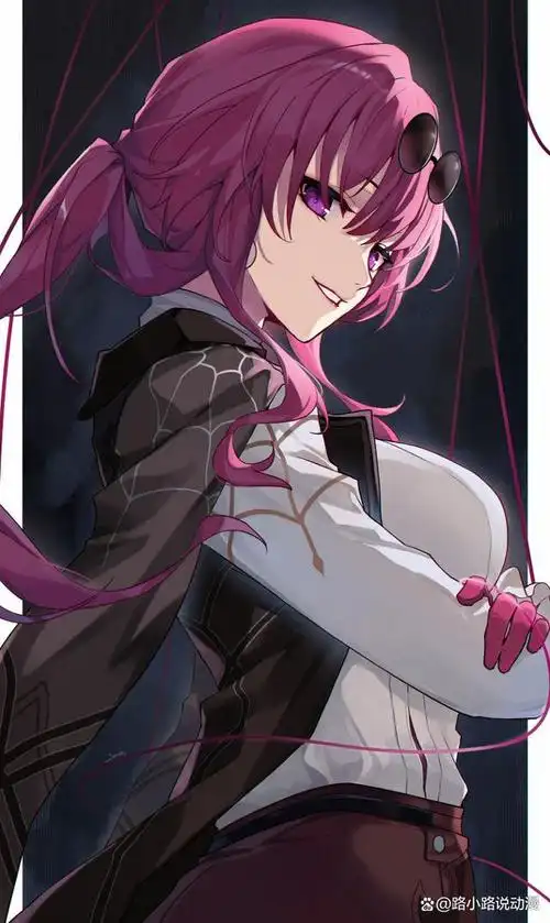 动漫中最优雅的颜色:摄人心魄的紫发少女