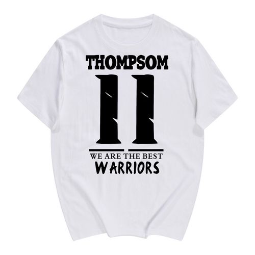 汤普森t恤 勇士队11号 球衣号 新款潮短袖t恤 nba明星篮球衣