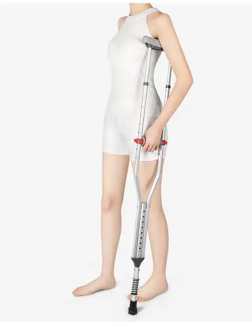 冠爱(guanai)医用腋拐骨折拐杖老人康复助行器病人行走辅助铝合金拐杖