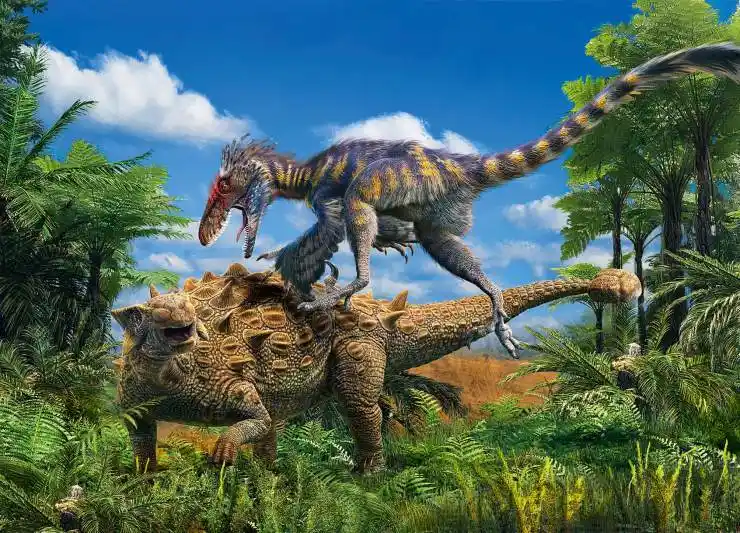 到了白垩纪,身披更精良护甲的甲龙类出现了,"武装