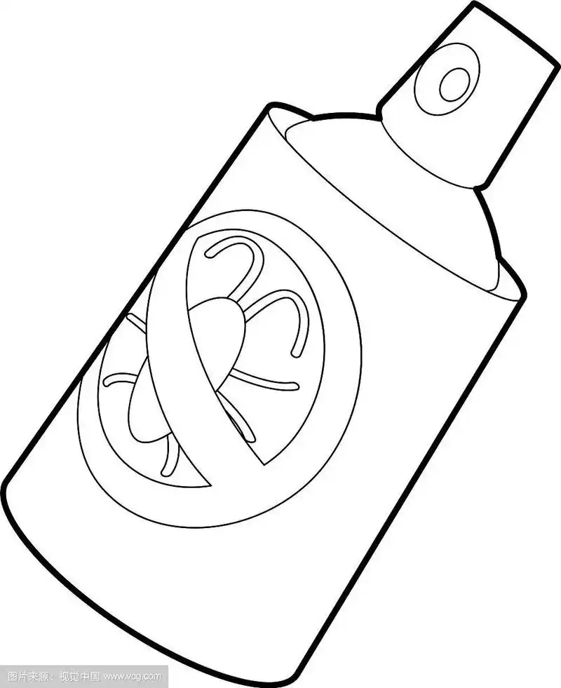 杀虫剂喷雾图标轮廓风格