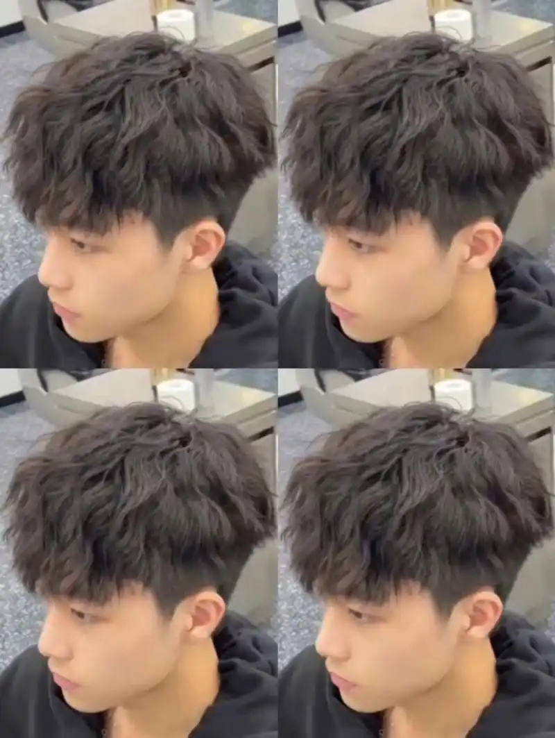 束状纹理烫了颜值超高 ||||||束状纹理烫 2023男生流行发型"束状纹理"