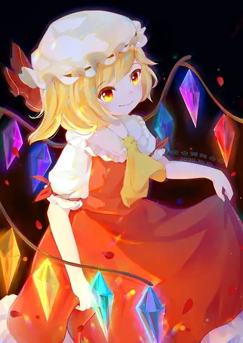 芙兰朵露东方project东方幻想乡东方插画同人-触站