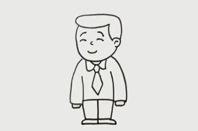 简笔画怎么画爸爸呢