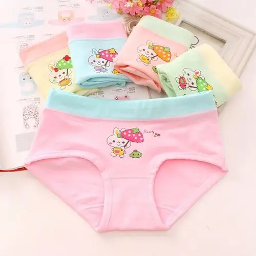 儿童内裤女宝宝纯棉平角小女孩中大童3-5-8-12岁三角幼童女童内裤