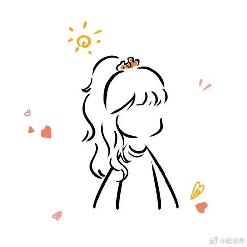 扎马尾简单的简笔画(高马尾画法教程简笔画)(2)