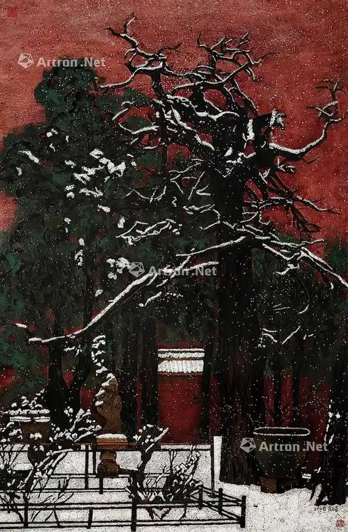 【2008年 御花园 带框 木板漆画】拍卖品_图片_价格_鉴赏_油画_雅昌